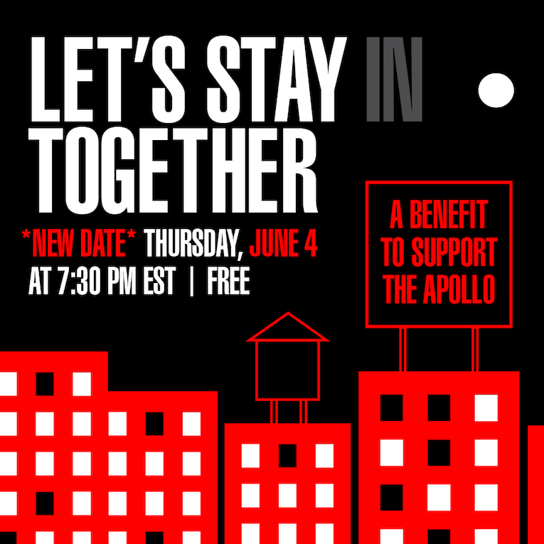 Let's Stay (In) Together: A Benefit For The Apollo Theater, free concert livestream, June 4th, 7:30pm ET, 4:30pm PT, Rock and Blues Muse