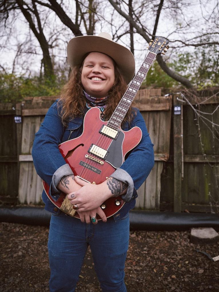 Marcus King photo with 1962 Gibson Es-345