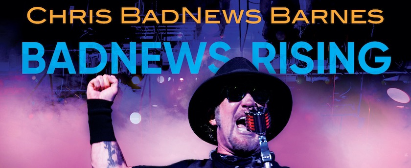 Chris BadNews Barnes 'BadNews Rising', album cover