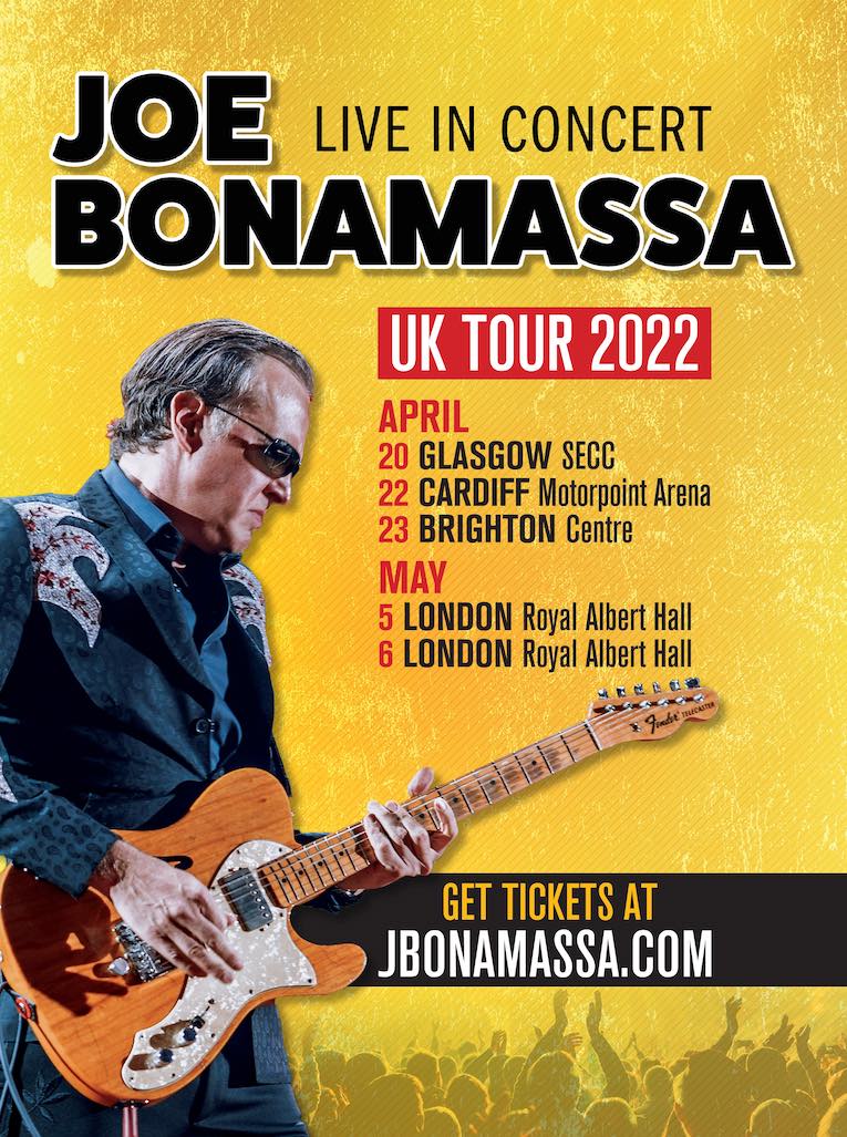 Joe Bonamassa tour poster