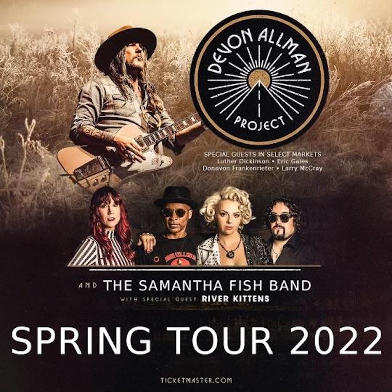 The Devon Allman Project And The Samantha Fish Band tour flyer