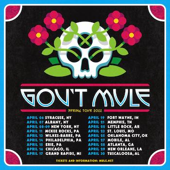 Gov't Mule Spring tour flyer