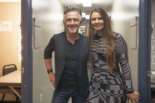 Colin James, Ally Venable, photo, backstage 