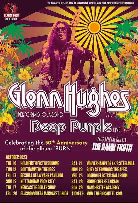 Glenn Hughes, Deep Purple UK tour poster