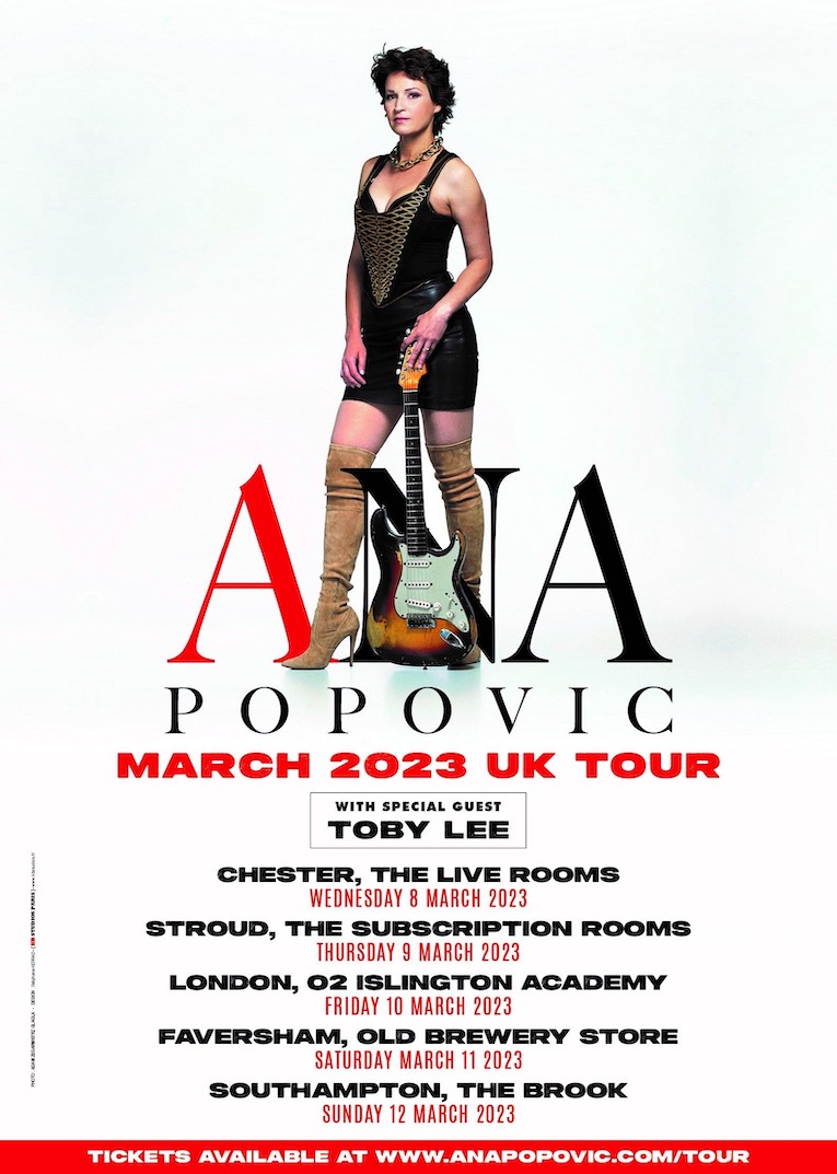 Ana Popovic, tour poster