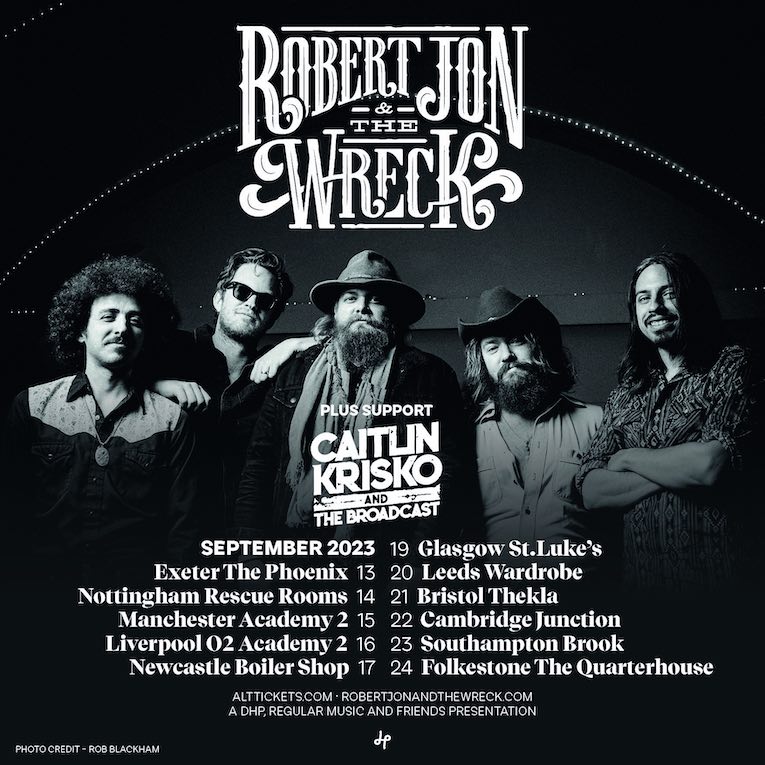 Robert Jon & The Wreck, tour poster, Caitlin Krisko and The Broadcast, Operator 