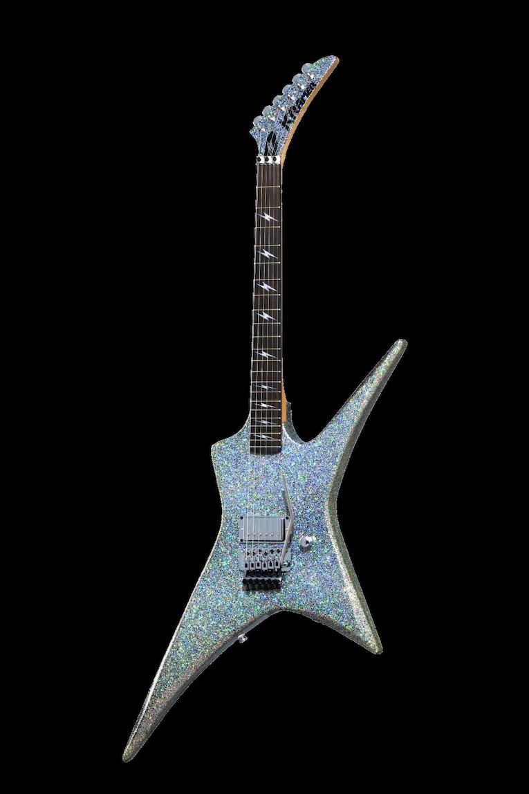 Kramer Lzzy Hale Voyager in Black Diamond Holographic Sparkle, photo