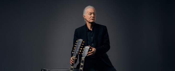 Jimmy Page, Jimmy Page with 1969 EDS-1275 Doubleneck Collector’s Edition from Gibson Custom, photo