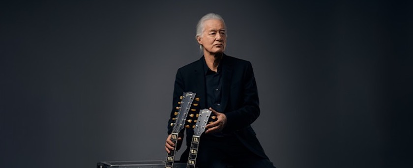 Jimmy Page, Jimmy Page with 1969 EDS-1275 Doubleneck Collector’s Edition from Gibson Custom, photo