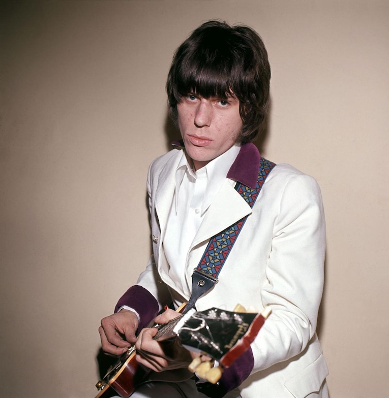 Jeff Beck with his 1959 Les Paul Standard in Dark Cherry Sunburst, Yardburst