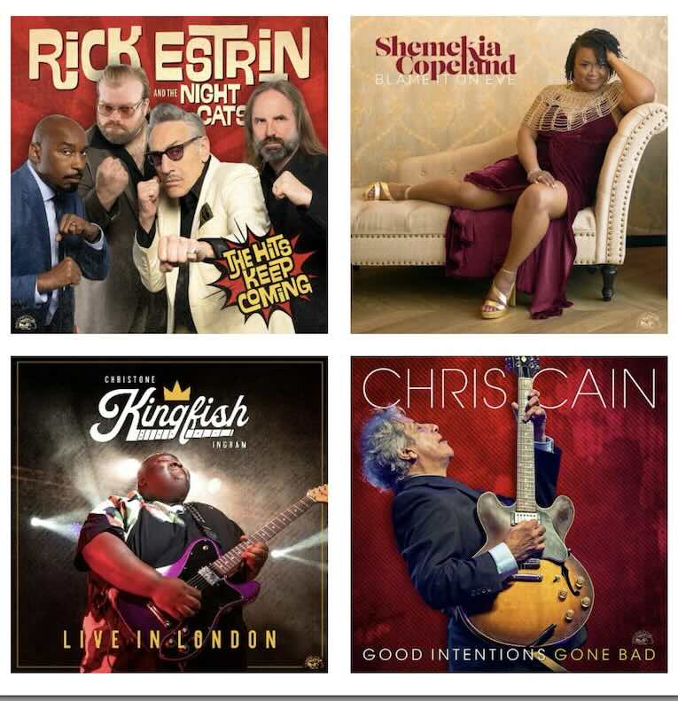 Rick Estrin, Shemekia Copeland, Christine Kingfish Ingram, Chris Cain, album images, Blues Music Award Nomination 