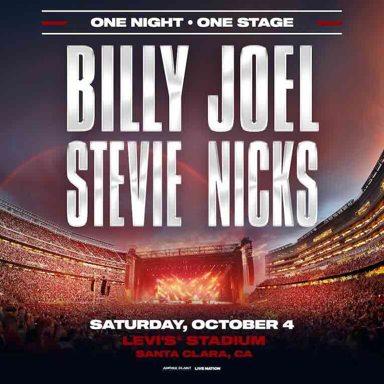 Billy Joel and Stevie Nicks , Night-One Stage, concert flyer