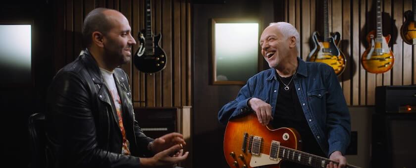 Gibson TV The Collection, Mark Agnesi and Peter Frampton, photo, Guitar Day