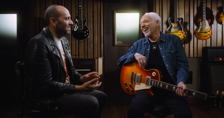 Gibson TV The Collection, Mark Agnesi and Peter Frampton, photo, Guitar Day 