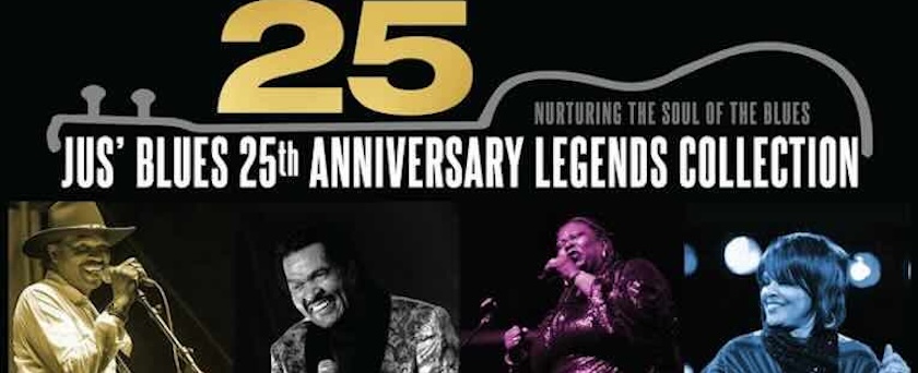 Review: Various Artists ‘Jus’ Blues 25th Anniversary Legends Collection’, album cover