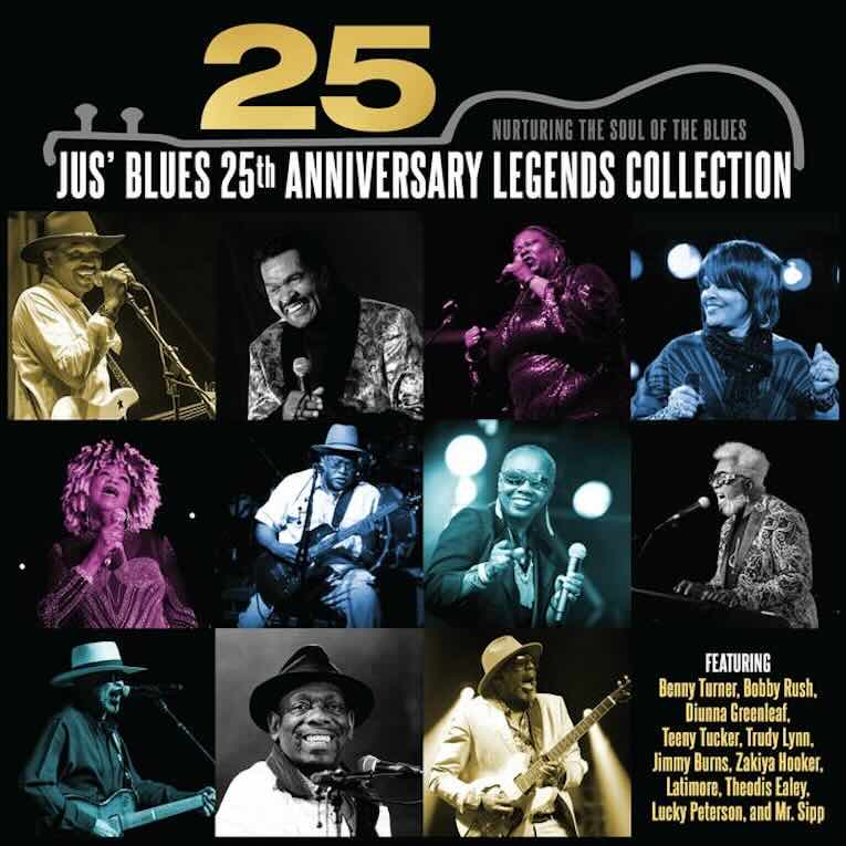 Review: Various Artists ‘Jus’ Blues 25th Anniversary Legends Collection’, album cover