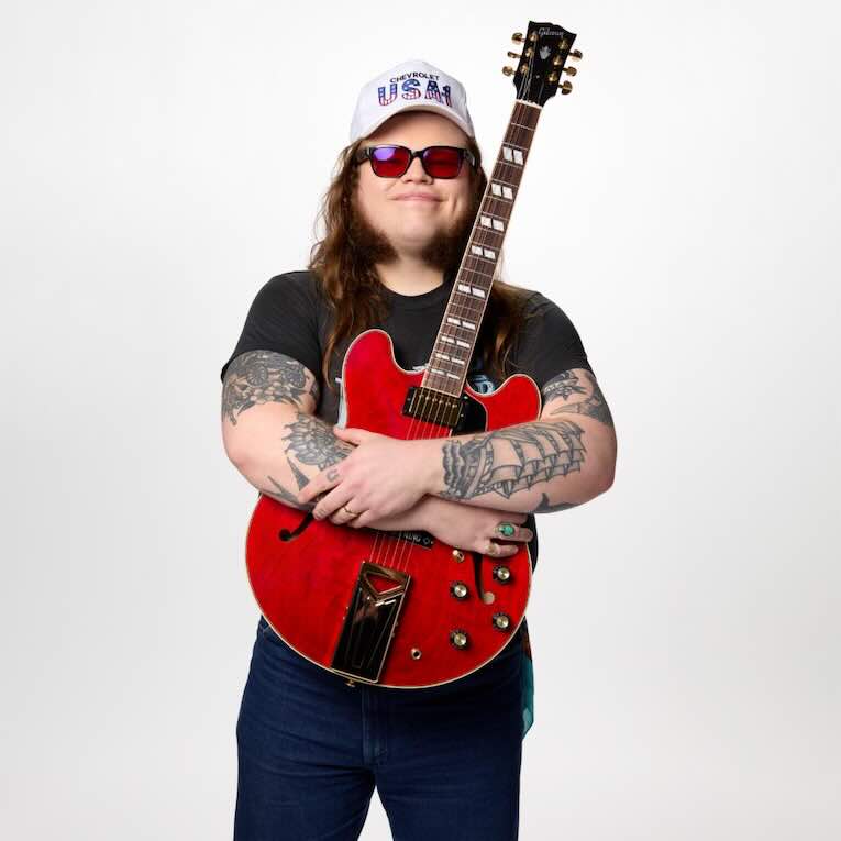 Marcus King with New Gibson ES-345 Guitar, photo