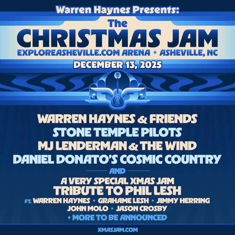 Warren Haynes Presents: Christmas Jam Reveals 2025 Lineup, announcement flyer